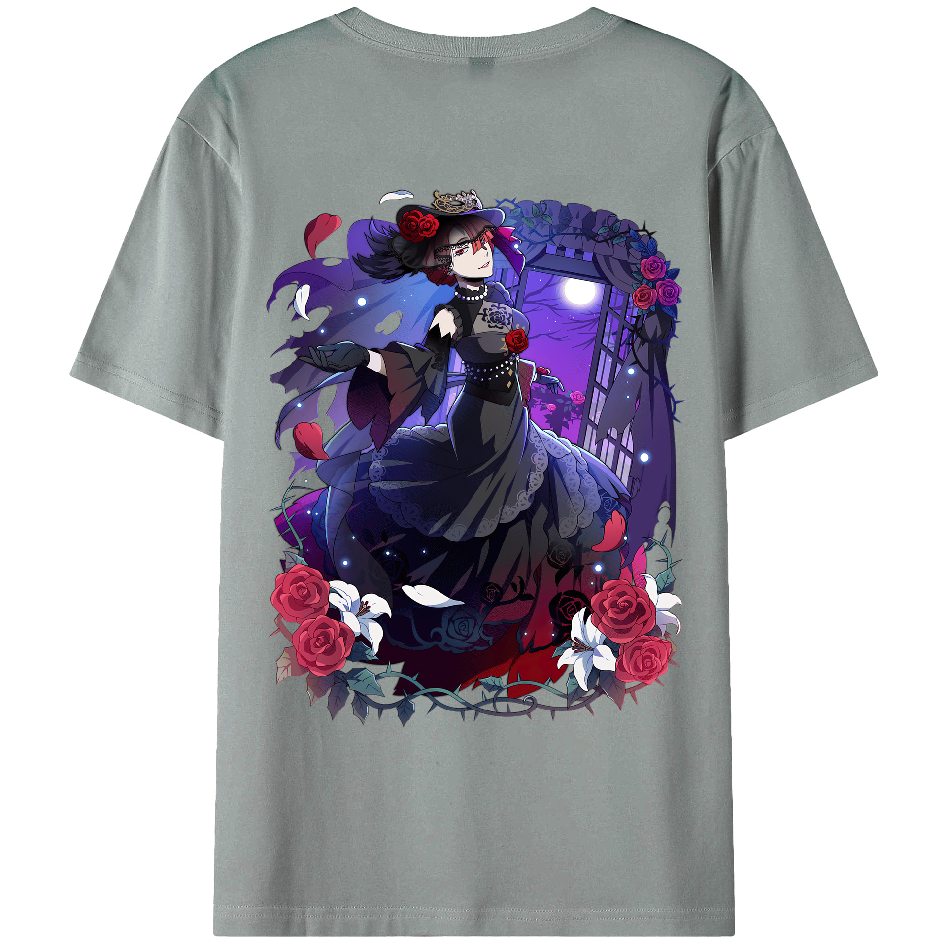 （画像用） 文豪ストレイドッグス Bungo Stray Dogs 綿100％ メンズ半袖Tシャツ（バックプリント） 通気性